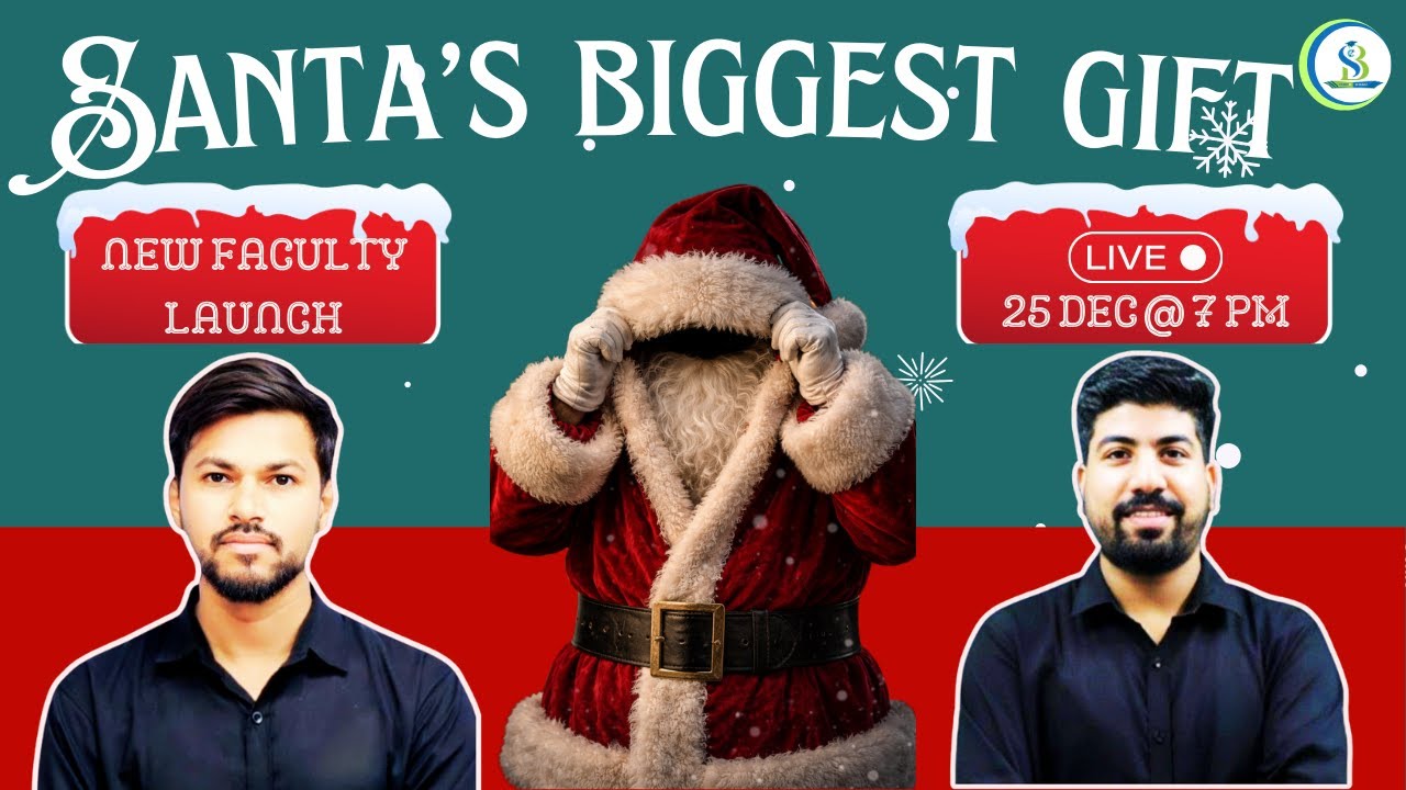 🎅 Christmas Special LIVE | New Faculty Launch | The Mentor You’ve Been Waiting For #studyfibharat