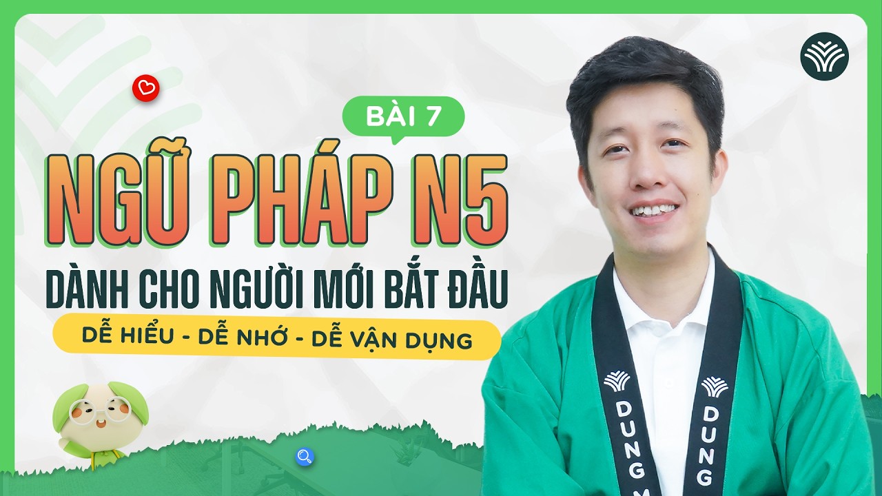 Học tiếng Nhật online - Ngữ pháp N5 bài 7: Cho & nhận (Học tiếng Nhật cơ bản)