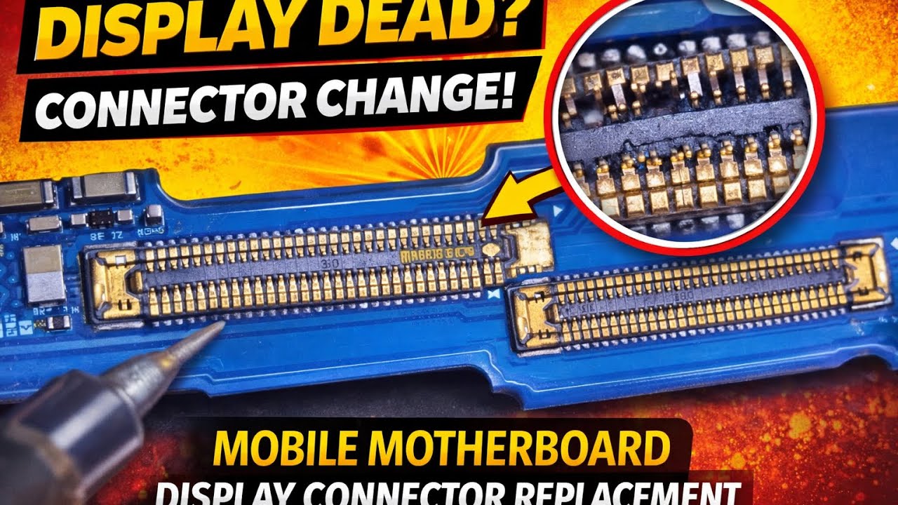 Display connector replace #mobilerepair #technology #samsung   