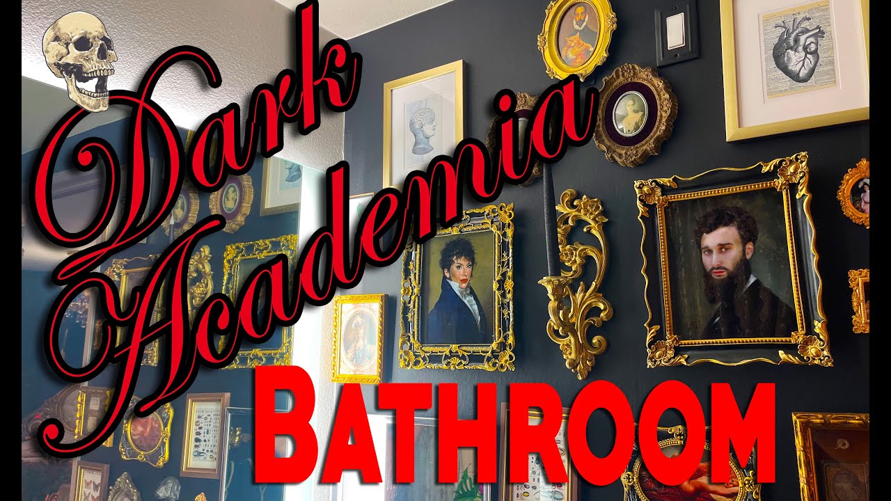 DARK ACADEMIA: Преображение ванной комнаты