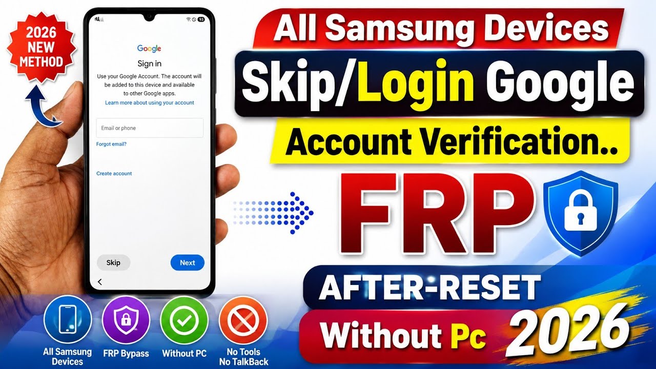 Samsung FRP Bypass 2026 | Android 14/15/16/17 | No PC | Latest Method | Easy Unlock ✅
