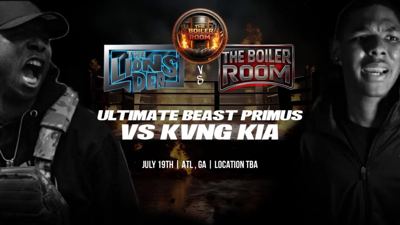 Ultimate Beast Primus Vs KVNG KIA - Official Rap Battle II The Boiler Room II (Hosted By Tay Roc)