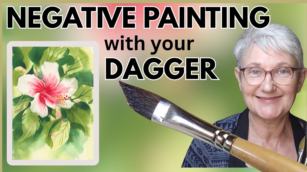 Draw and Paint a STUNNING Watercolour Hibiscus Flower