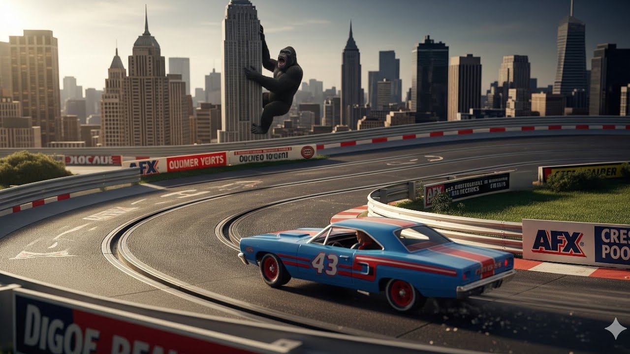 Aurora AFX Plymouth Road Runner - Richard Petty  - HO Slot Cars 