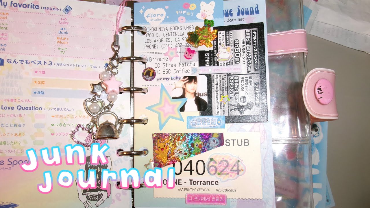 junk journal with me (6-ring binder)