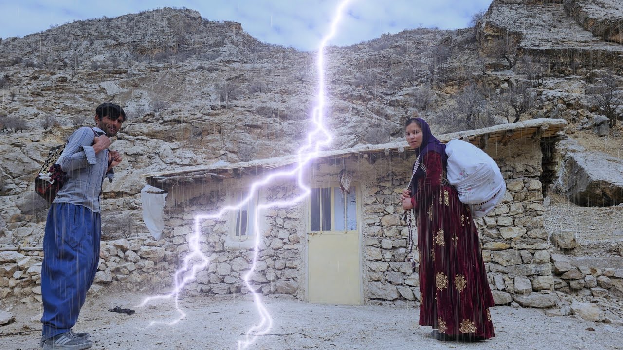🌪A torrential rain surprised us! | Real nomadic life ⛈️😲