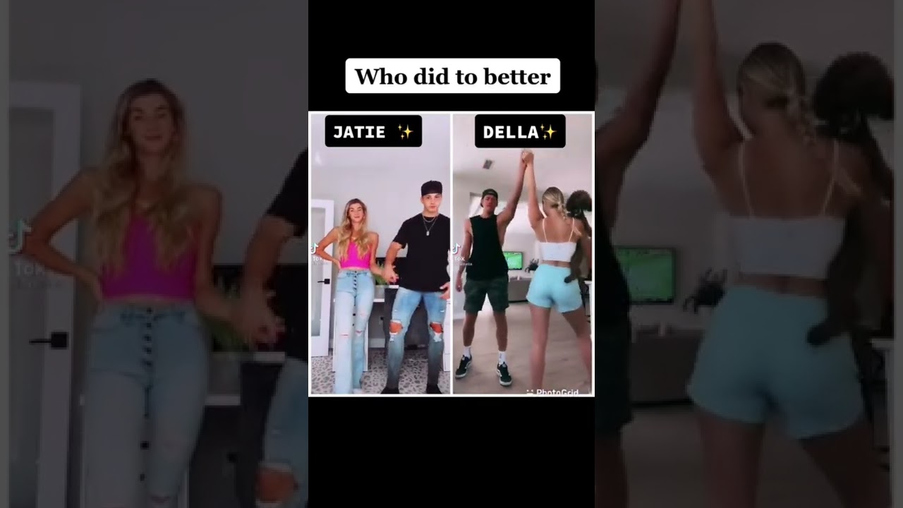 WHO DID IT BETTER?! #jatie or #della ? 😍😱 #shorts