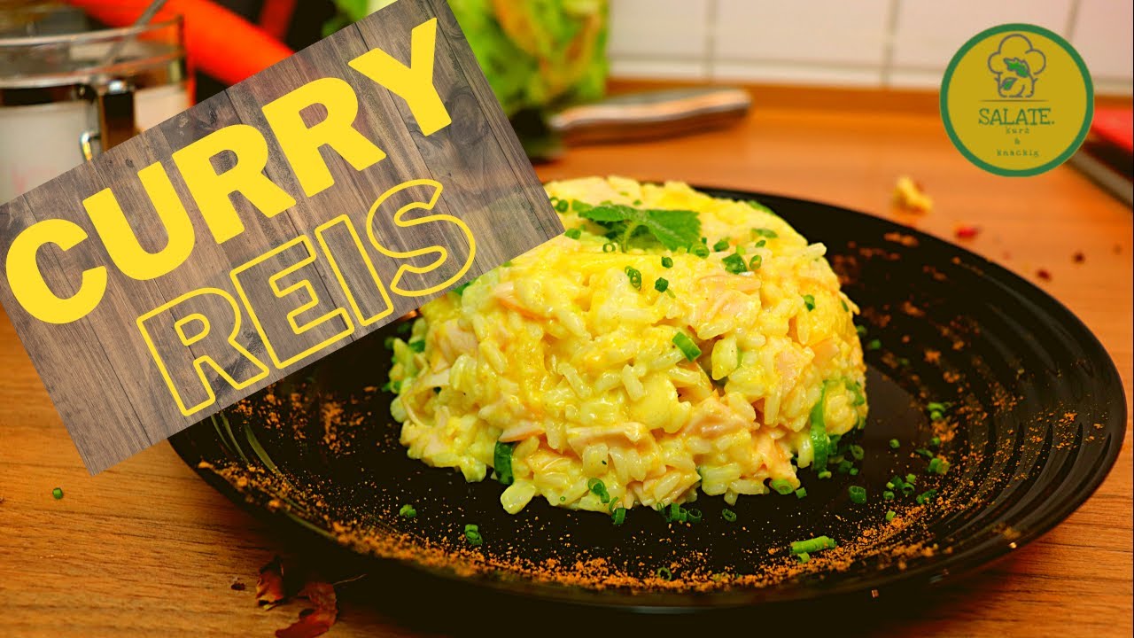 Reissalat mit Curry und Ananas