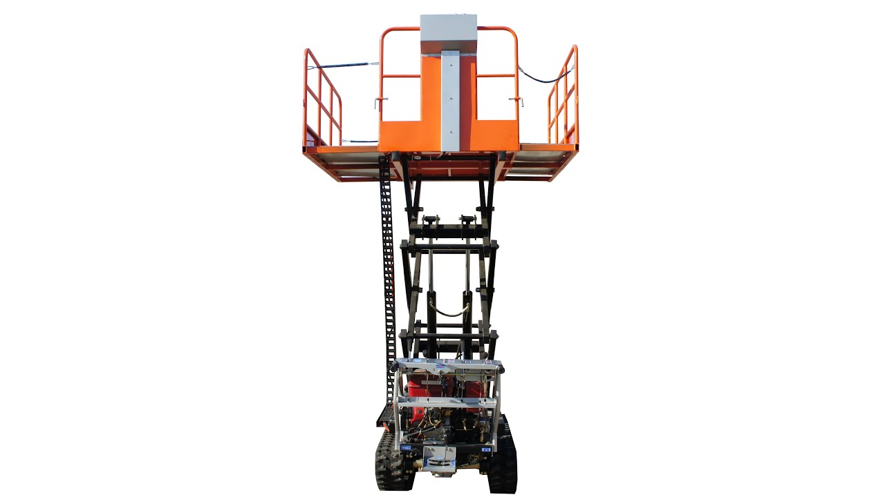 crawler type multifunction work platform work in garden