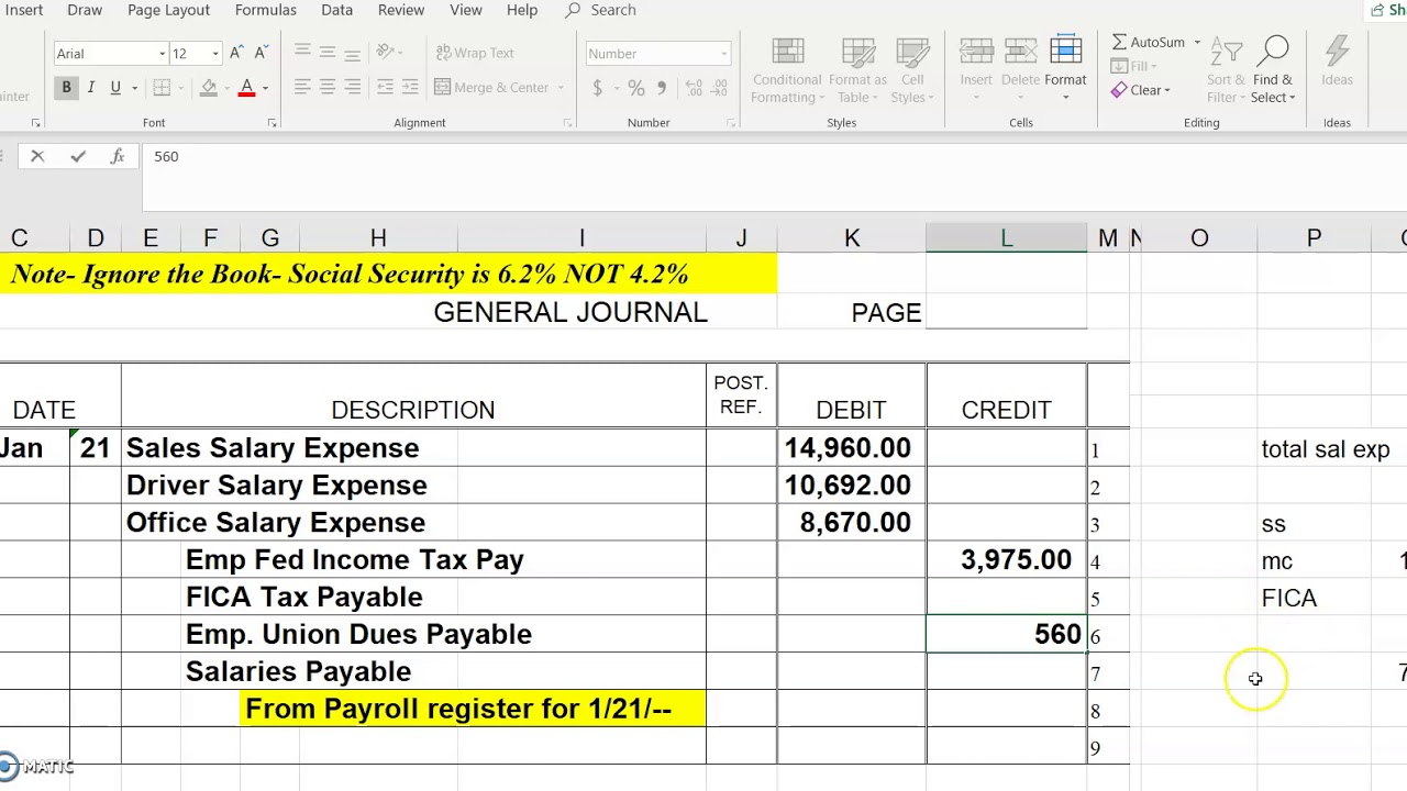 Exercise7.6 Journalizing Payroll Register Transactions C7!