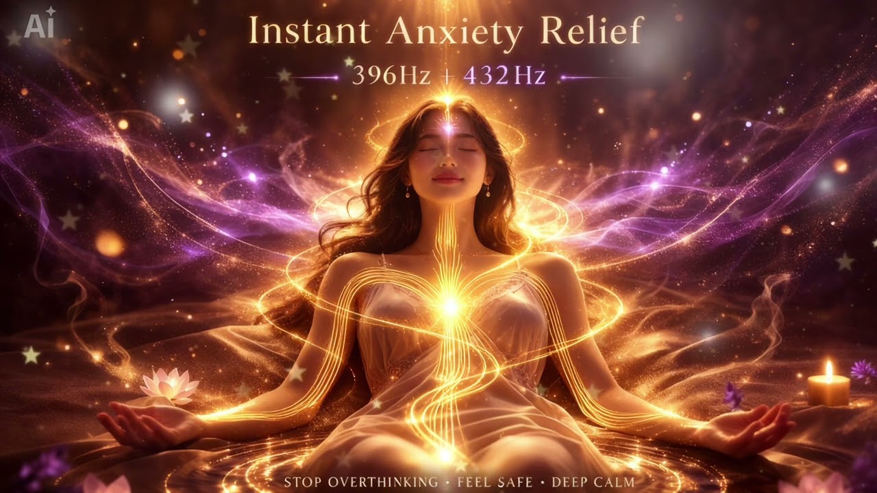 396Hz + 432Hz | หยุดความคิดฟุ้งซ่านทันที • คลายกังวลลึก ช่วยให้ร่างกายเข้าสู่โหมดพักฟื้น