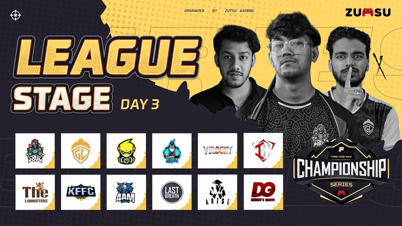 League Stage D3: Championship Series | Powered By AOC | Tech Partner Spinbot Ft. s8ul mnz, and more