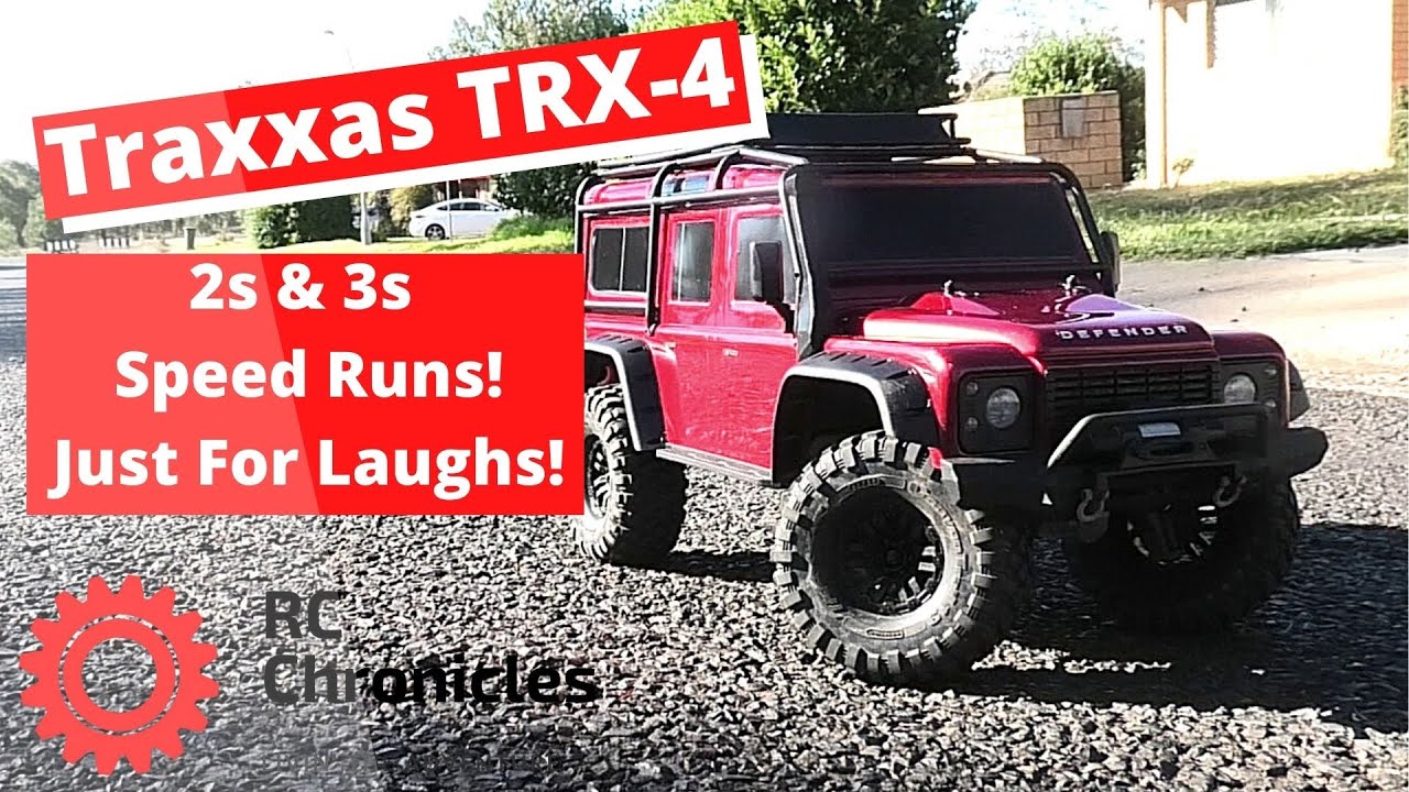 Traxxas TRX-4. 2s & 3s Speed Runs! Just For Laughs! #TRX4 #Traxxas