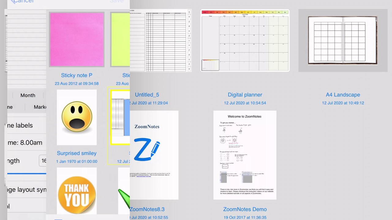 How to use symbols as planner page layouts