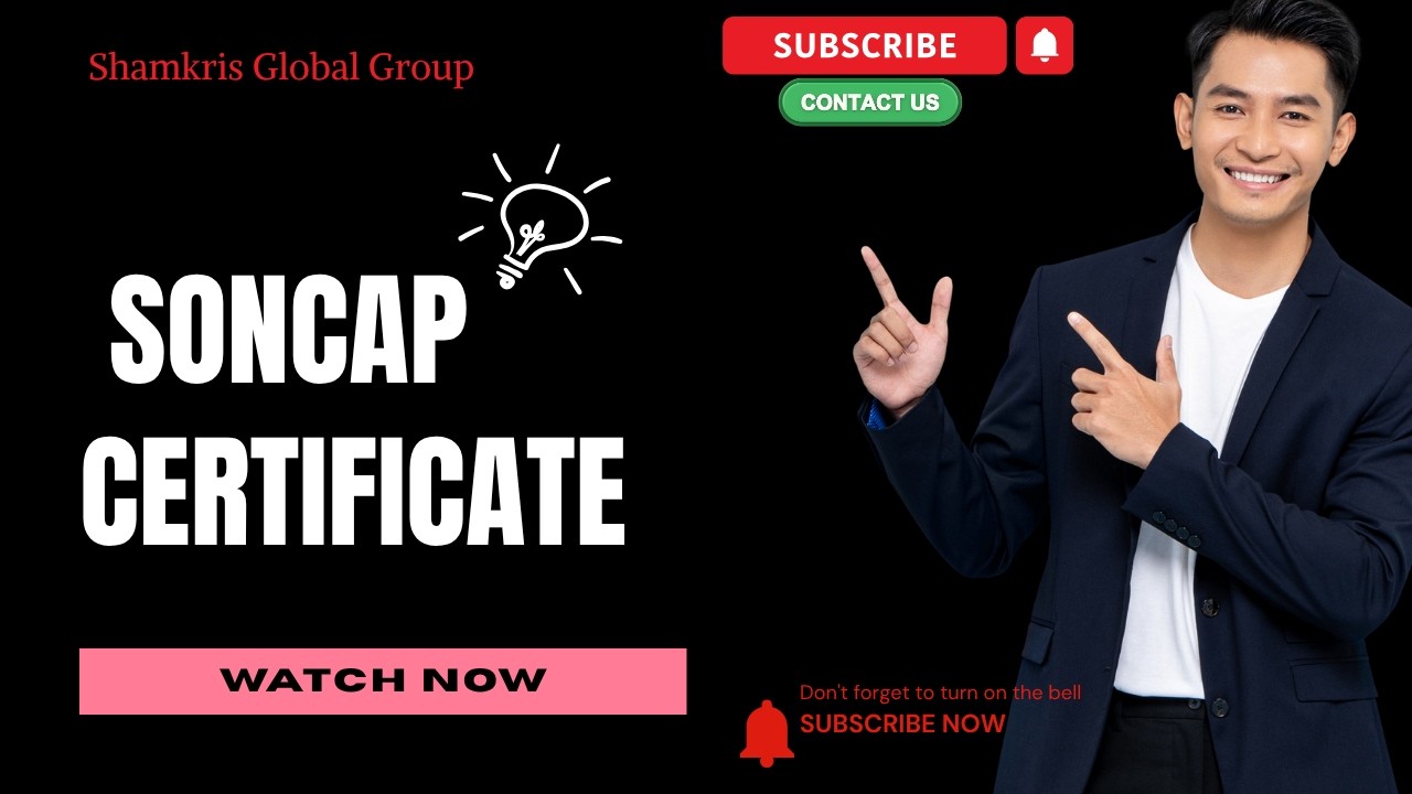 SONCAP Certificate