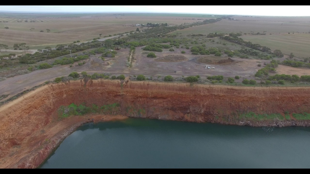Mine - Moonta Open Cut Mines by drone
