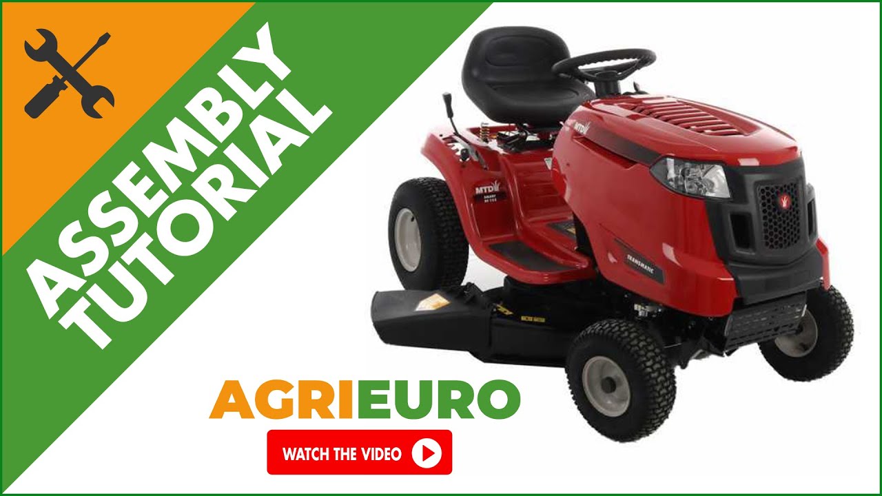 MTD SMART RF 125 Riding-on Mower- Transmatic Transmission - Side Discharge - Assembly tutorial