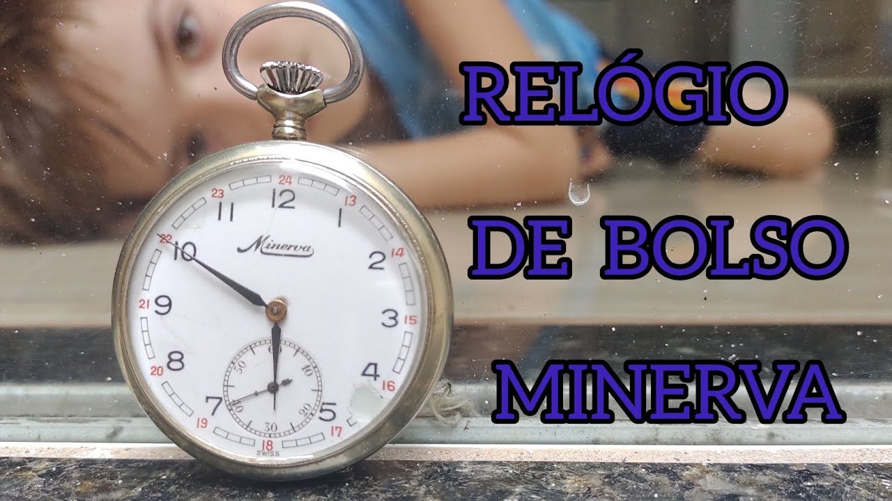 RELÓGIO DE BOLSO MINERVA - LIMPEZA NA MAQUINA - TROCA DO PONTEIRO DO SEGUNDOS -