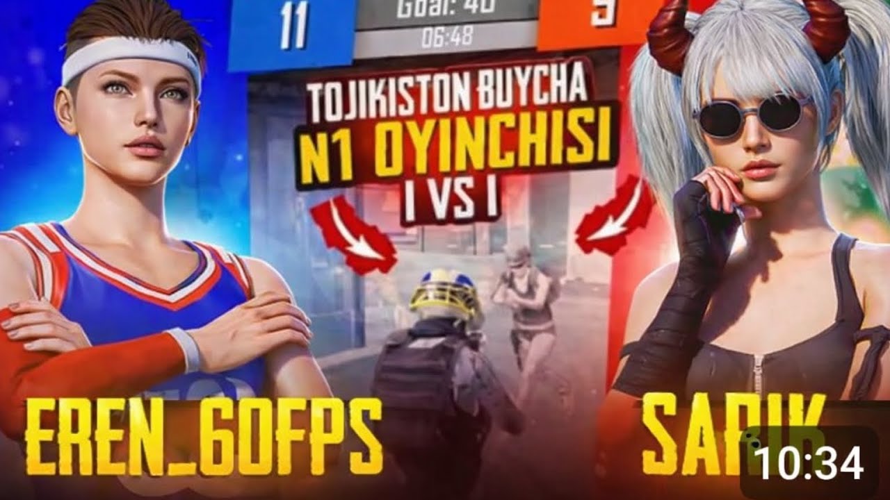 EREN_60FPS#SARIK pubg bilan  uynap kurdim#uyinga baho berasilar u 120 fps uynaydi men 60 fps 🔥