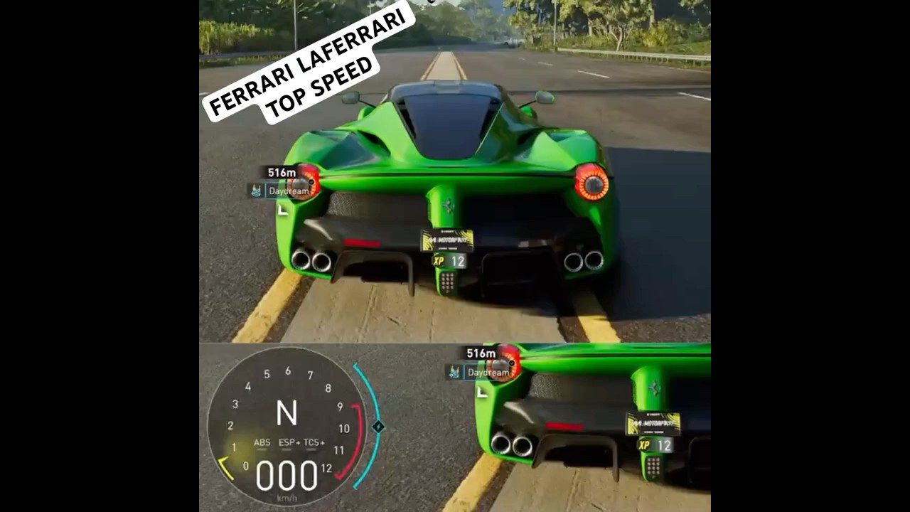 Testing the Ferrari LaFerrari top speed - The Crew Motorfest #thecrewmotorfest #sportscar #ferrari