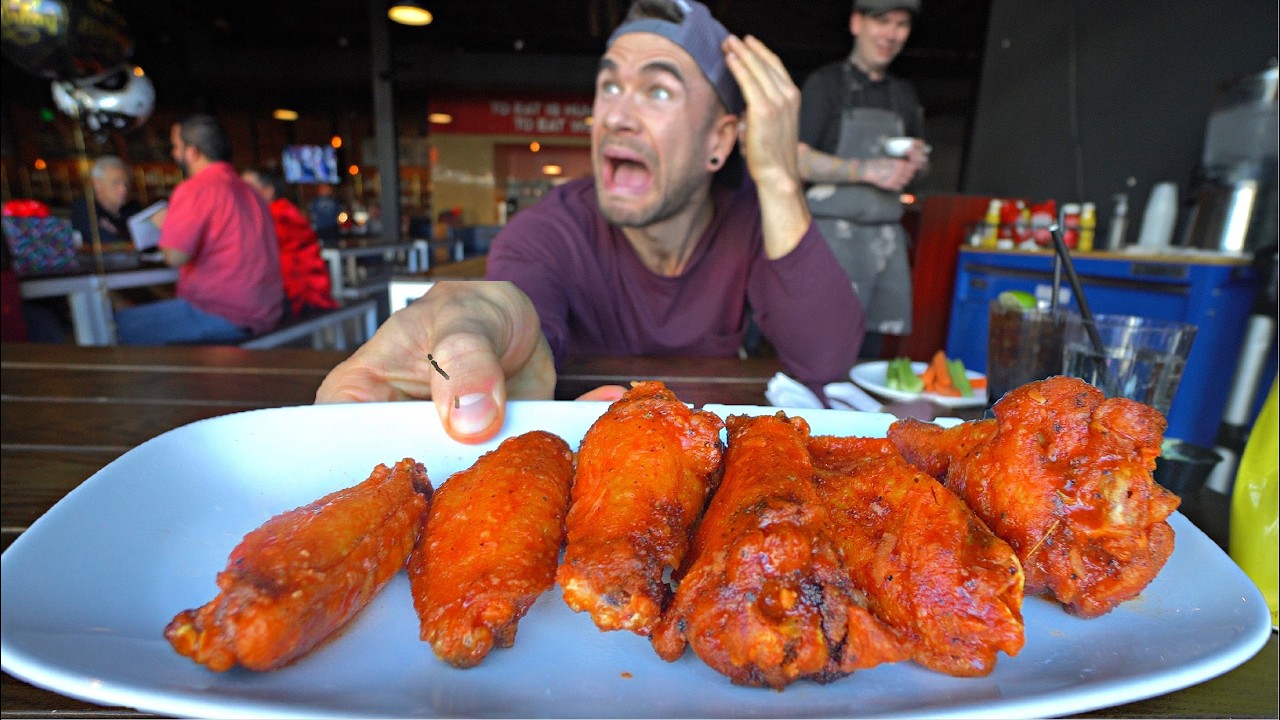 THEY WARNED ME NOT TO TRY THIS DEATHLY HOT WING CHALLENGE | Joel Hansen