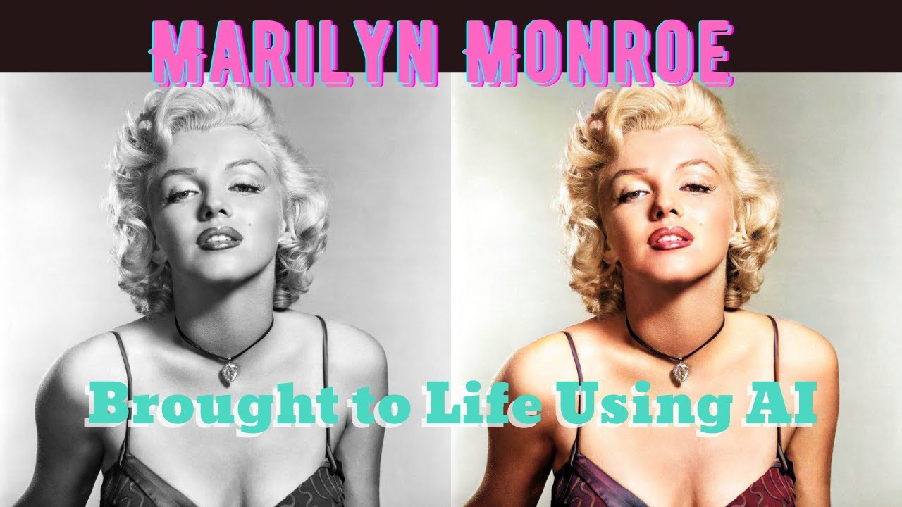 Marilyn Monroe Photos Brought to Life!  Insanely Realistic Photo Manipulation AI