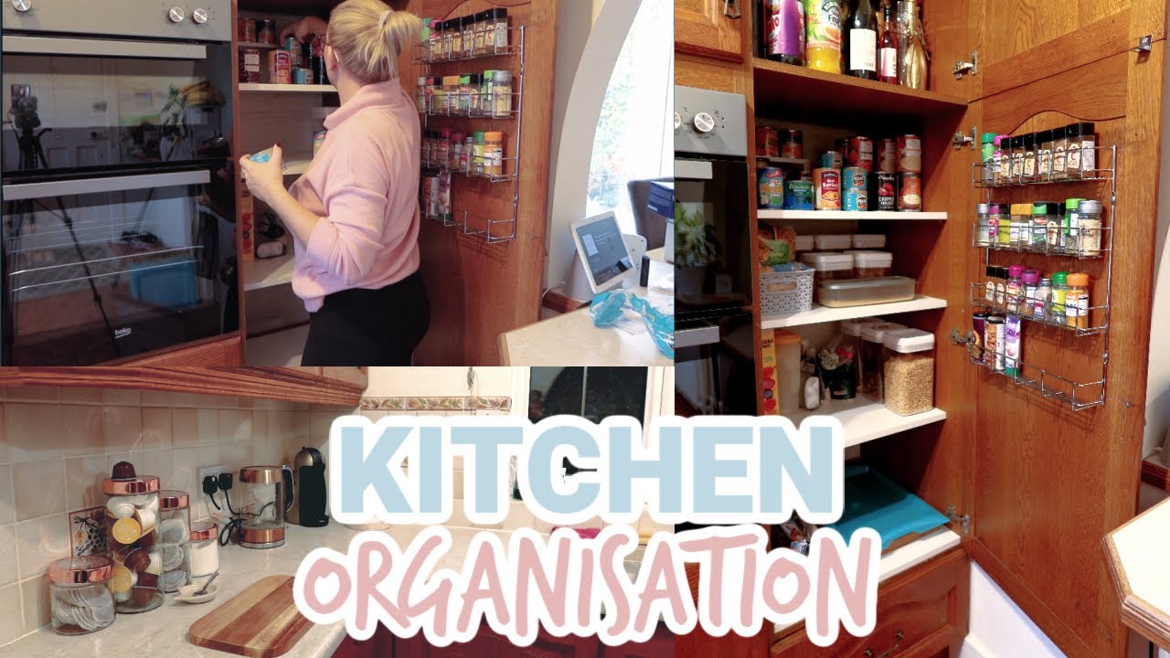 ORGANISE MY KITCHEN WITH ME | SETTLING IN TO OUR NEW HOME |  Sarah-Jayne Fragola