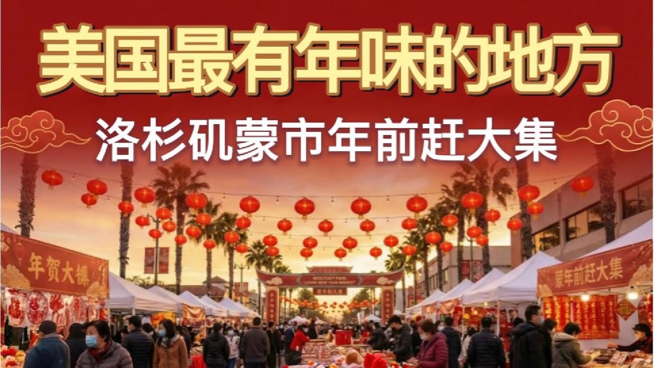美国最有年味的地方-洛杉矶蒙市赶集过大年🧧 2026农历新年 | Chinese New Year 2026 in Monterey Park, LA