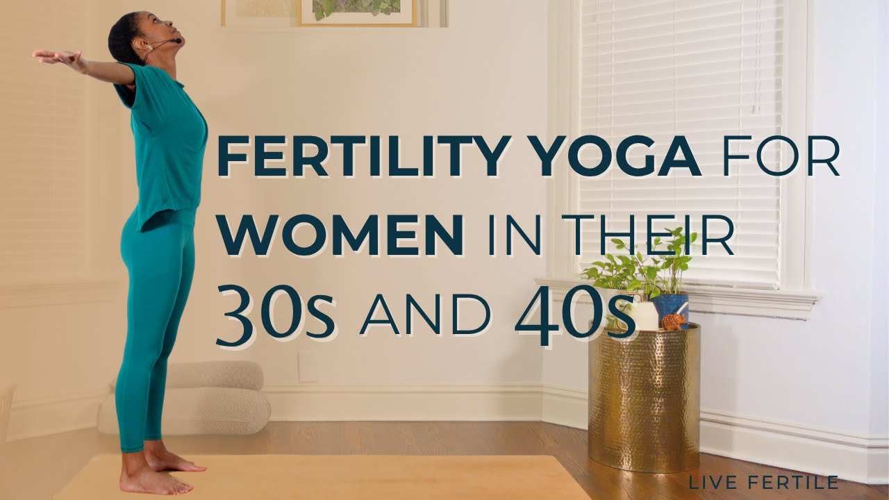 Fertility Yoga Sequence for Women in their 30s & 40s | Stress relieving yoga for trying to conceive