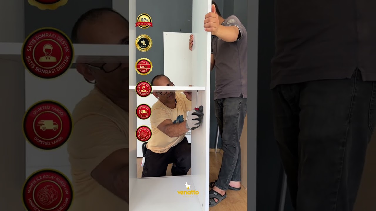 Venatto Gardrop kurulum aşamaları