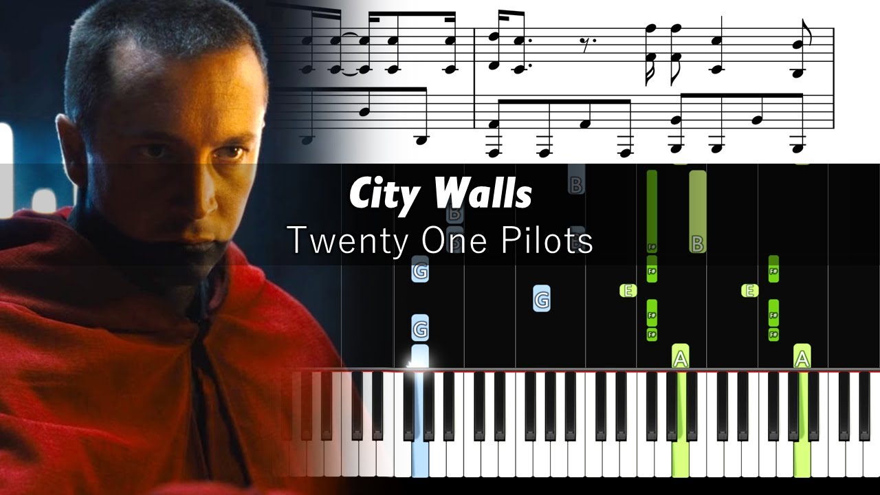 Twenty One Pilots - City Walls - Piano Tutorial with Sheet Music