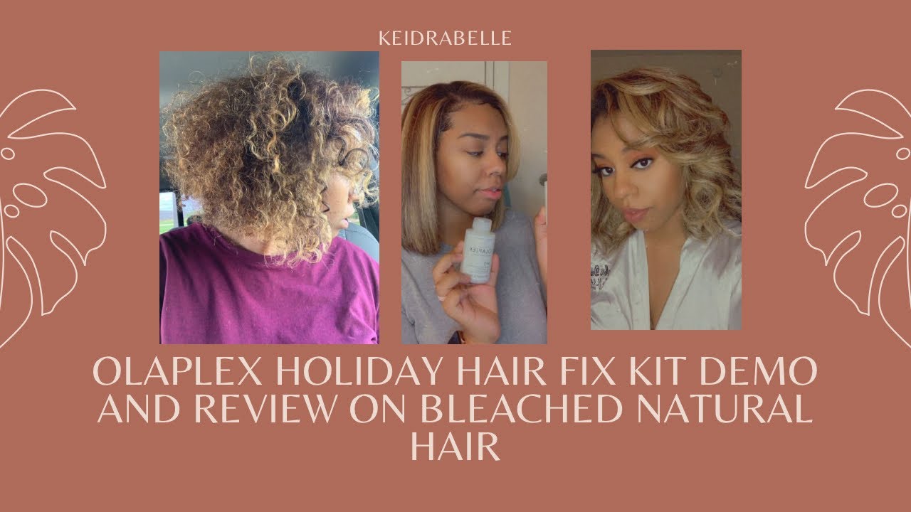 Olaplex Holiday Hair fix Kit review on bleached natural Hair