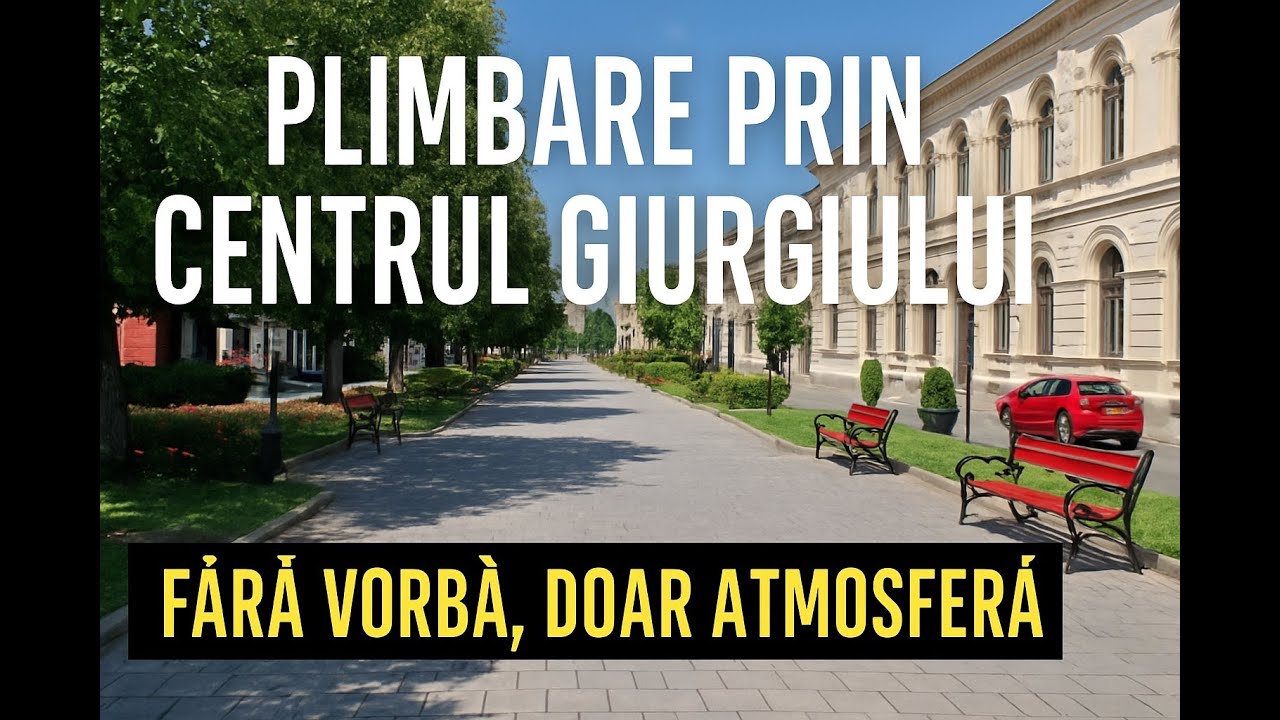 Plimbare prin centrul Giurgiului | Fără vorbă, doar atmosferă | POV Walk