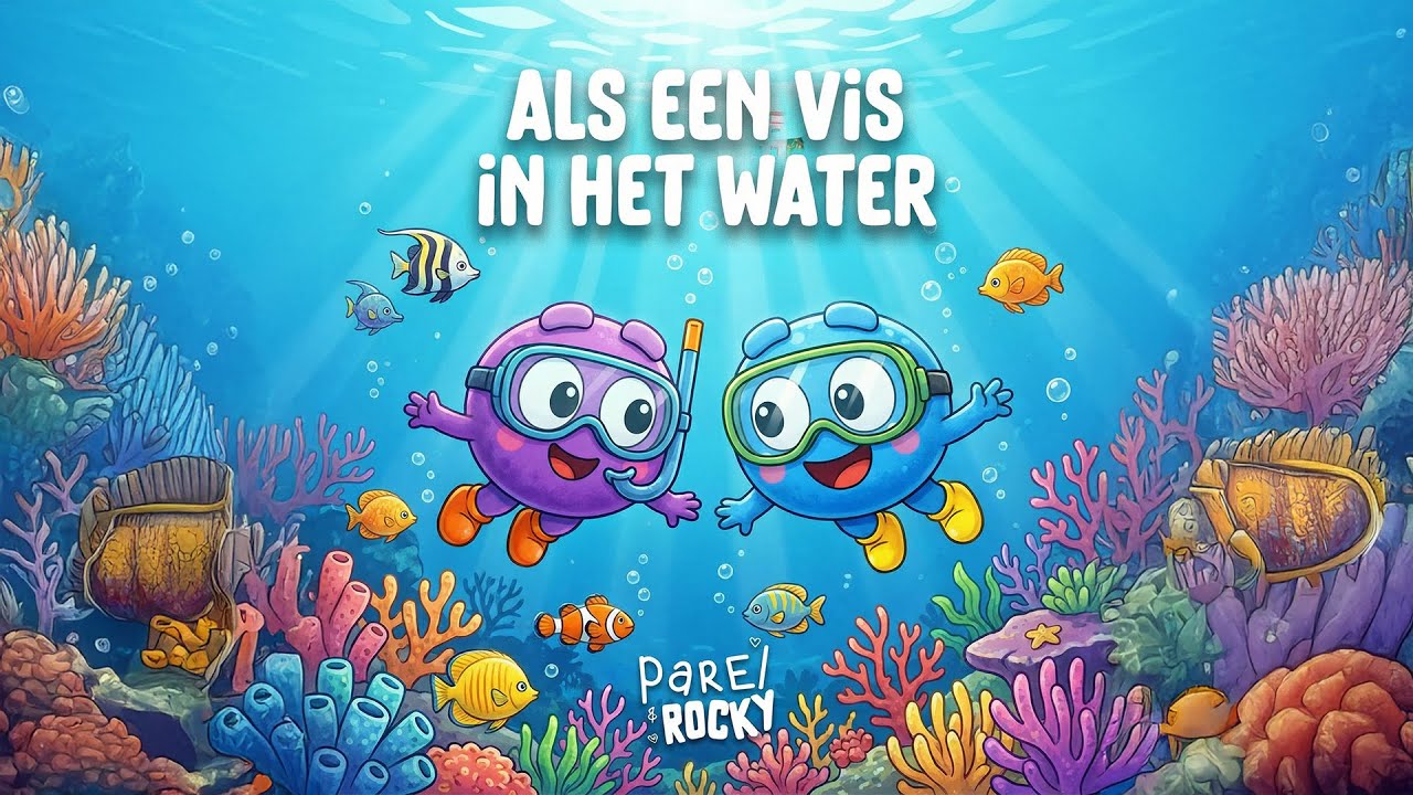Parel & Rocky – Als een vis in het water | Kinderliedje