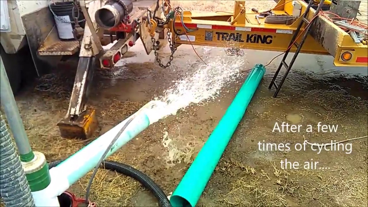 Air lift cleaning a well