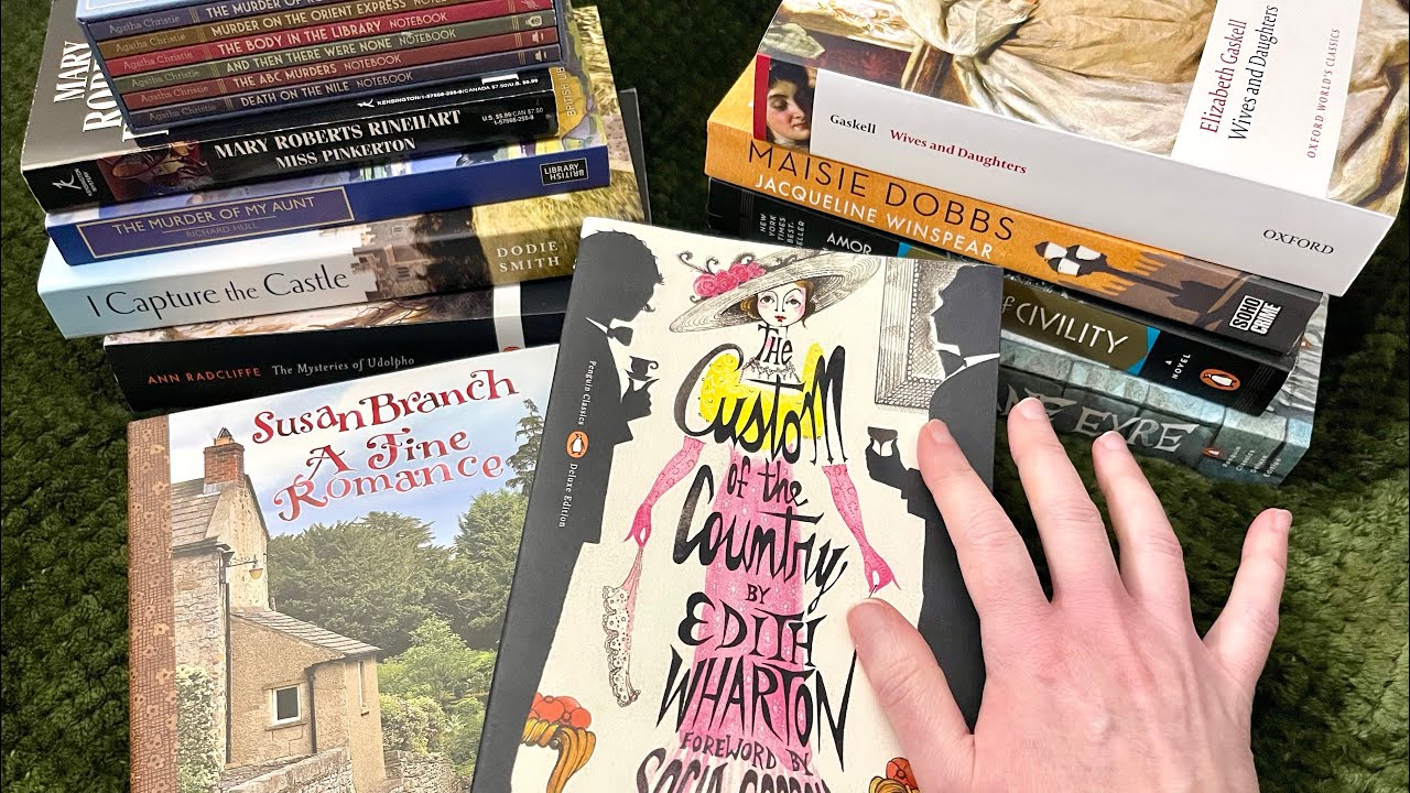 ASMR Big Book Haul! 💕✨ (whispered, page rubbing, tracing, tapping)