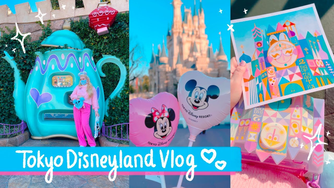 Tokyo Disneyland vlog 🌈🐭💖 popcon buckets, cute food, & the new Beauty and the Beast ride!