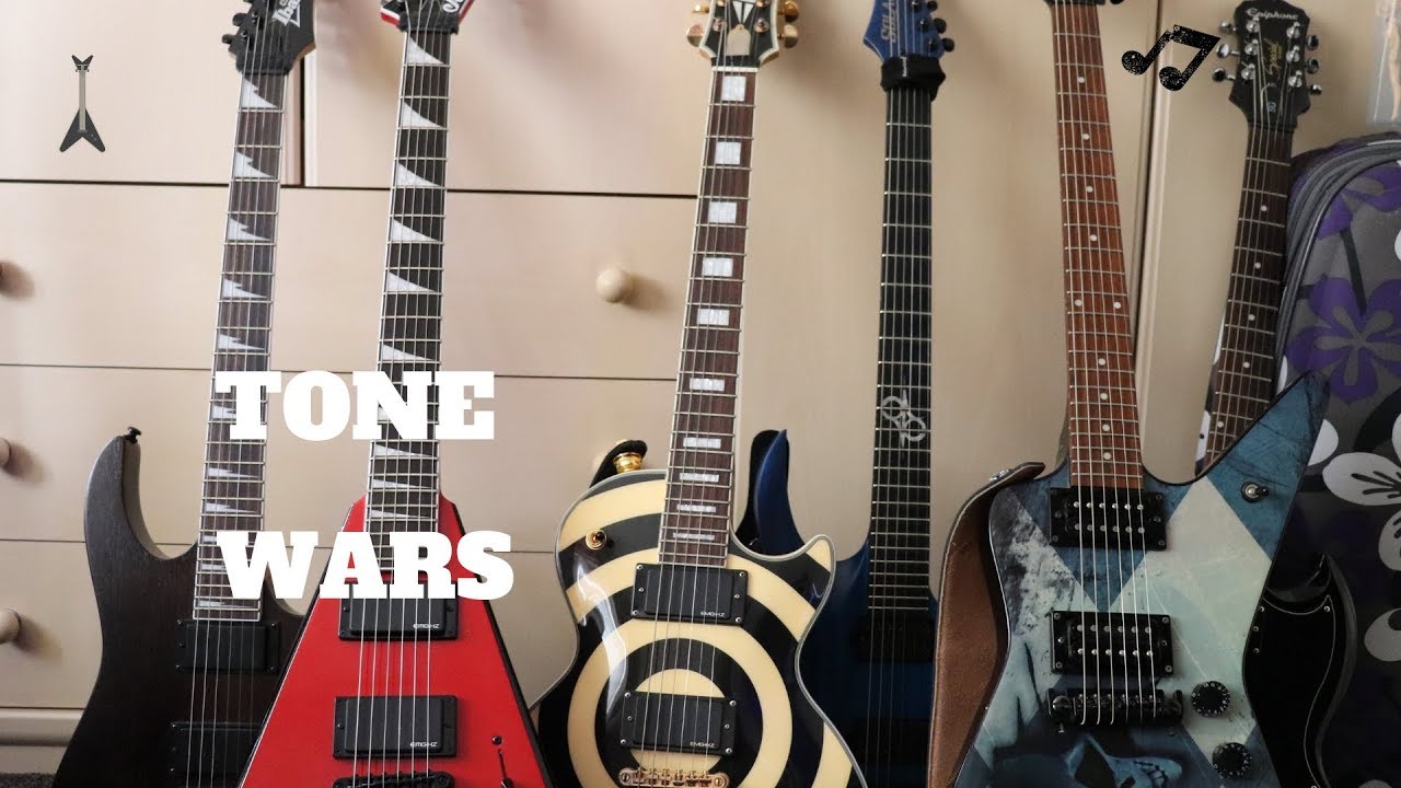 Tone Wars - Ibanez GRG121 v Jackson King V v Solar A2.6 v Washburn Dime36 v Epiphone ZW v SG Special