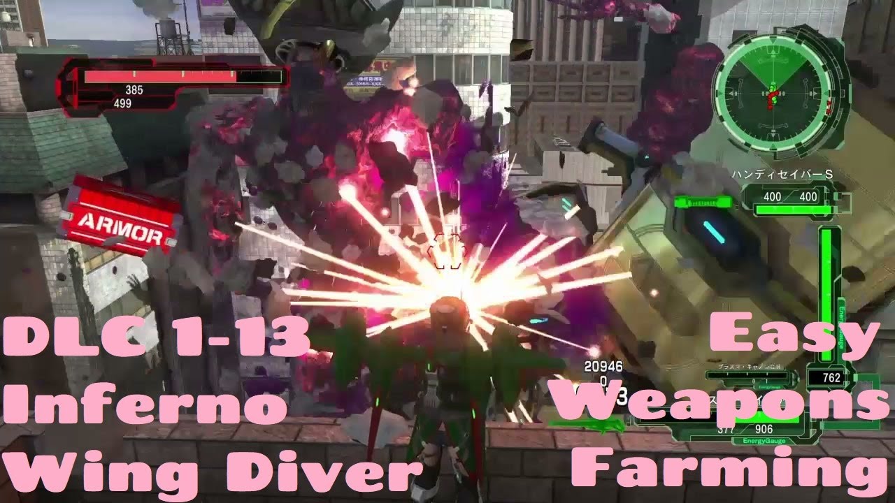 EDF 6 DLC 1-13 Easy Wing Diver Inferno Weapons Farming when Cosmos are Dumb ( Earth Defense Force )