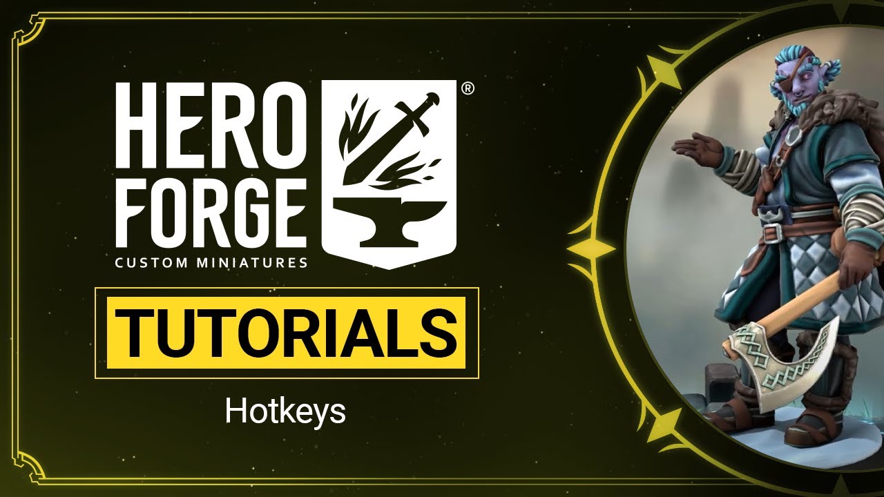 Hero Forge® Tutorials: Hotkeys to Improve Your Mini-Making Experience