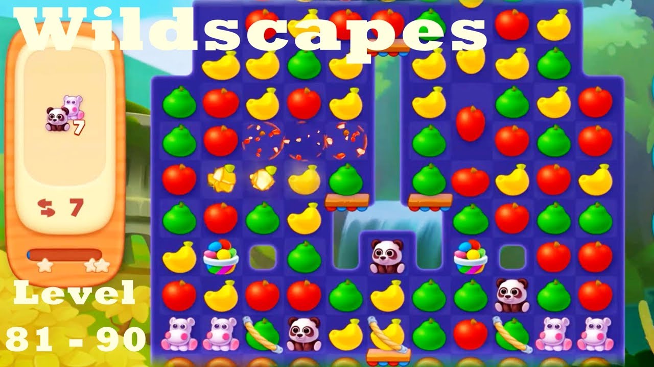 Wildscapes Level 81 - 90 HD Walkthrough | Gameplay | ios | android | pc game | playrix | 3 - match