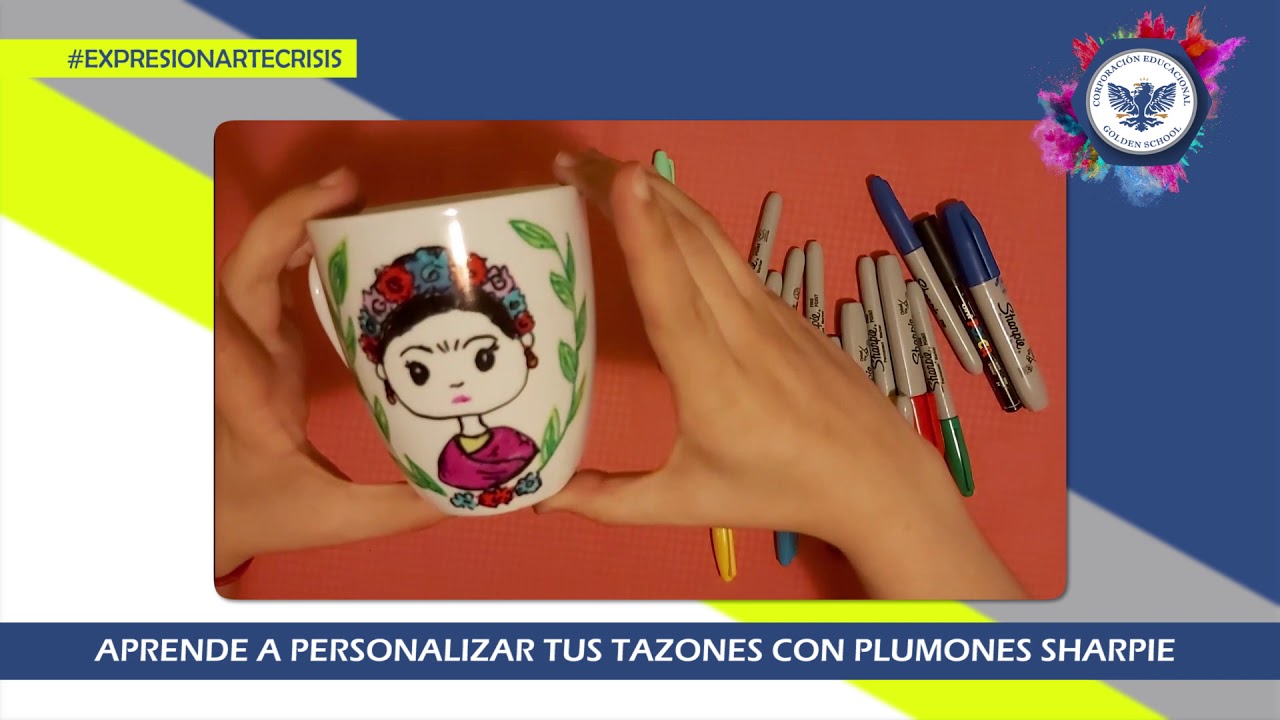APRENDE A PERSONALIZAR TUS TAZONES CON PLUMONES SHARPIE