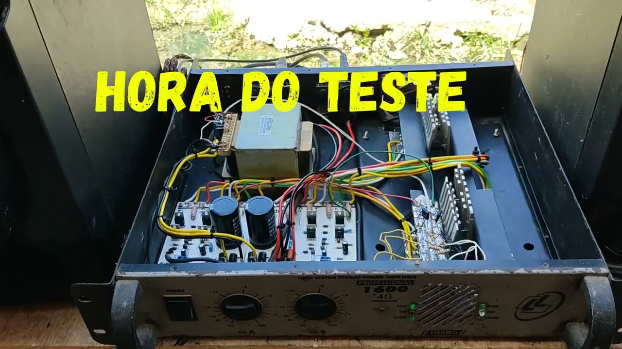 MONTAGEM DE AMPLIFICADOR CASEIRO DE 400W RMS - PLACA DO MERCADO LIVRE