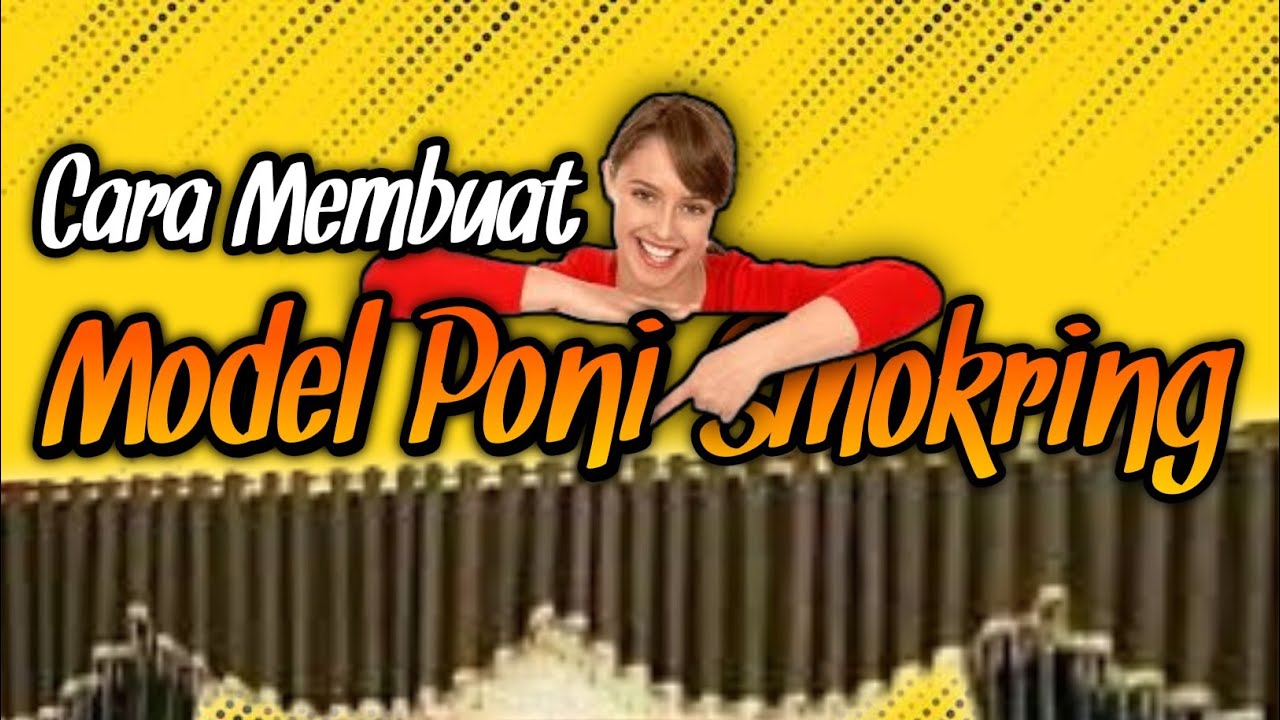 Cara membuat gorden poni smookring bergelombang @almiragorden