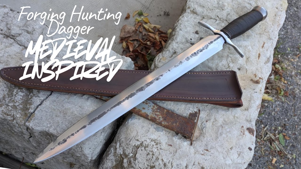 Step by step Long Dagger (Left Hand) in 135cr3 (W2) steel - Full Forging Process