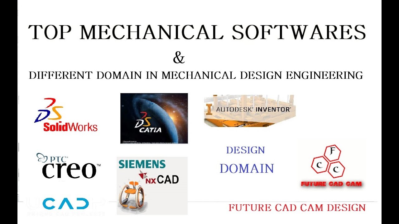 TOP MECHANICAL DESIGN SOFTWARE | WHAT ARE DIFFERENT MECHANICAL DESIGN ENGINEER DOMAIN | CAD CAM