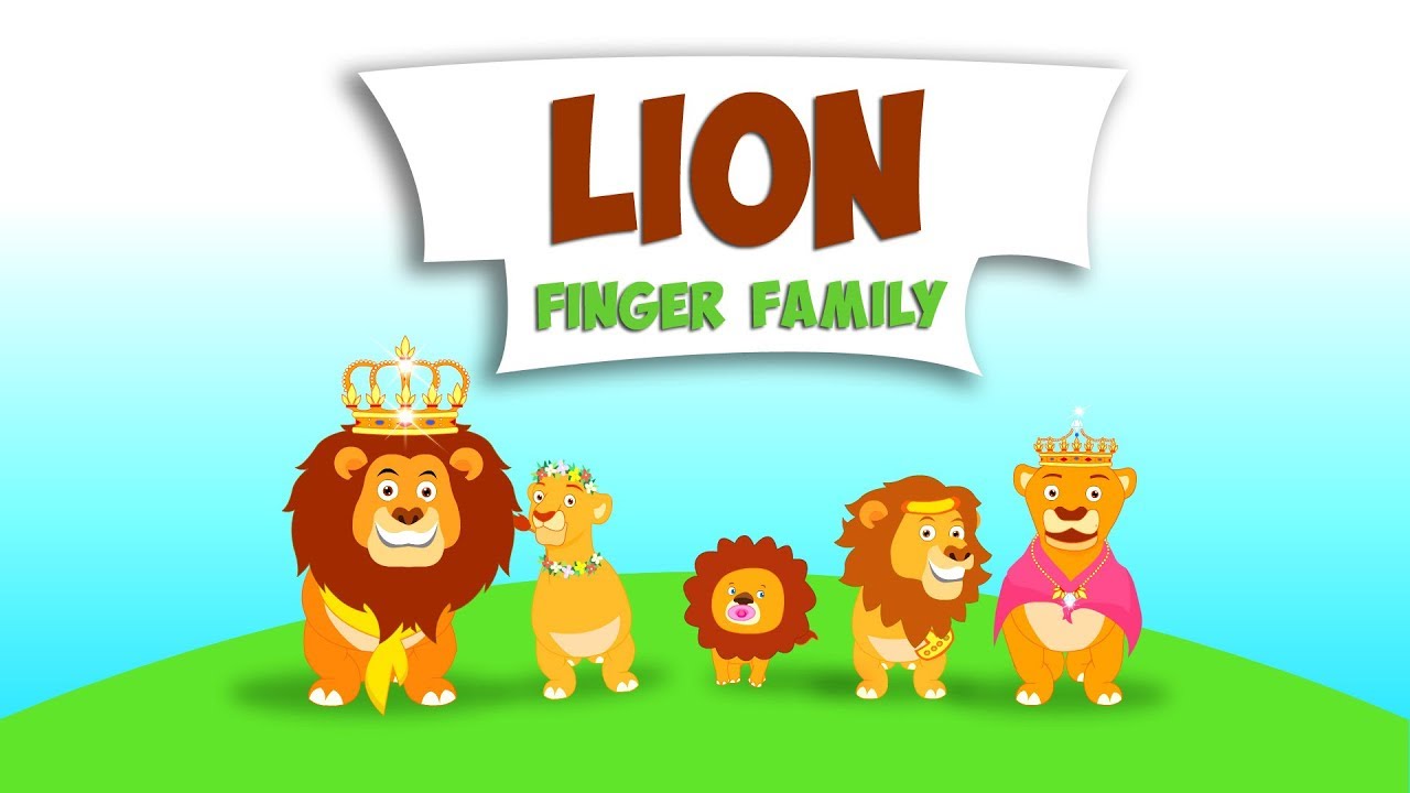 Lion Finger Family Song - Animal Finger Family Collection by Kids Yogi