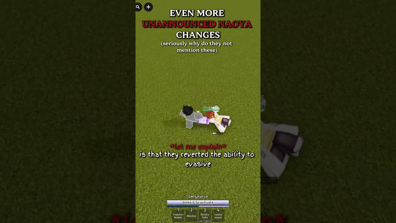 NEW NAOYA NERFS AND BUFFS IN JUJUTSU SHENANIGANS #jjs #roblox