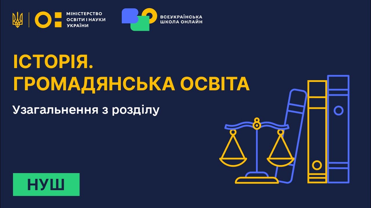 Історія. Громадянська освіта. Узагальнення з розділу