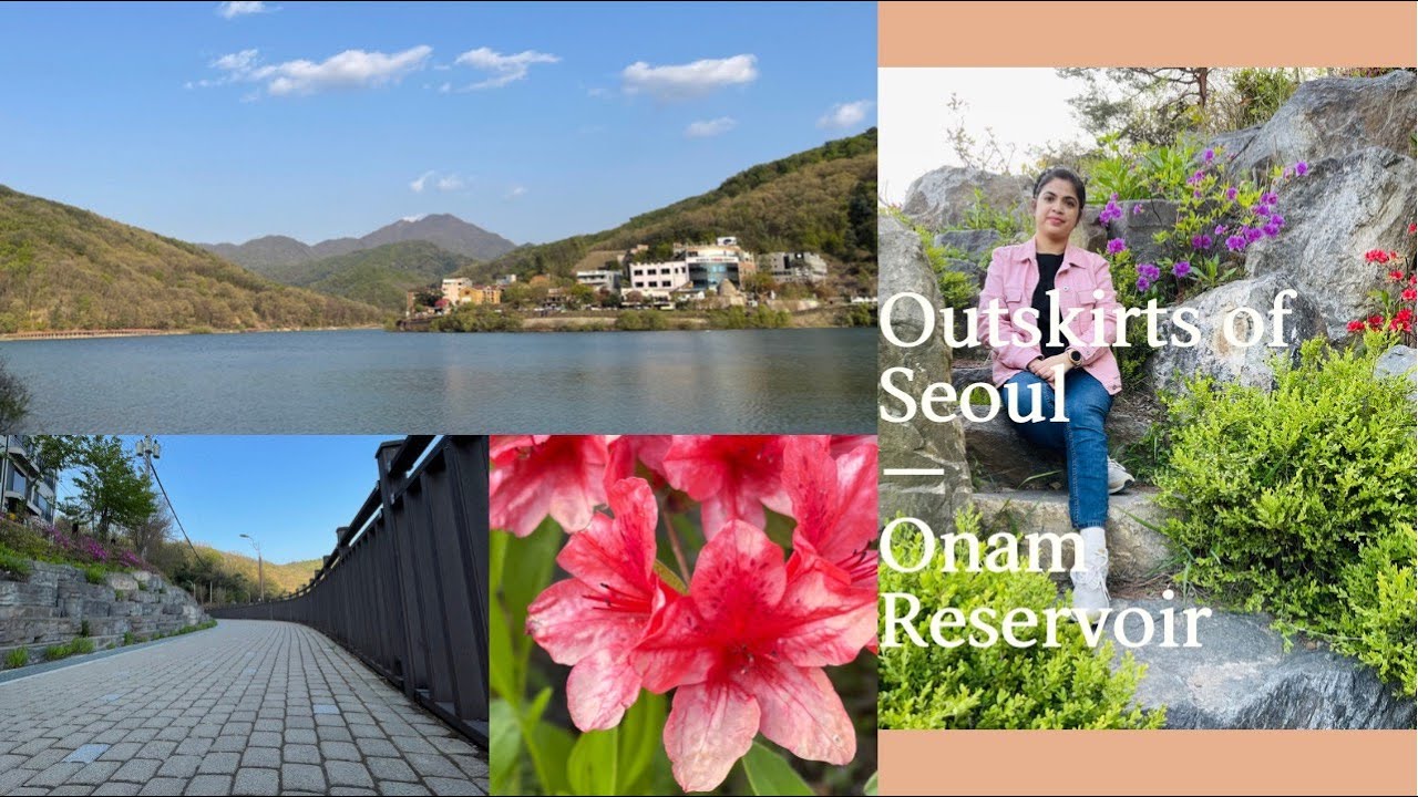 Outskirts of Seoul : Onam Reservoir || Our son does not allow us to remove the masks for a selfie!